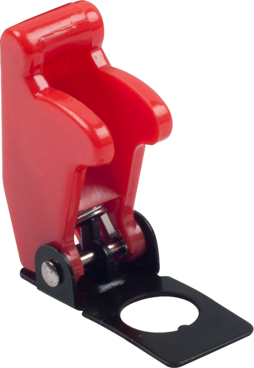 RED AIRCRAFT STYLE SWITCH POSITION INDICATION COVER