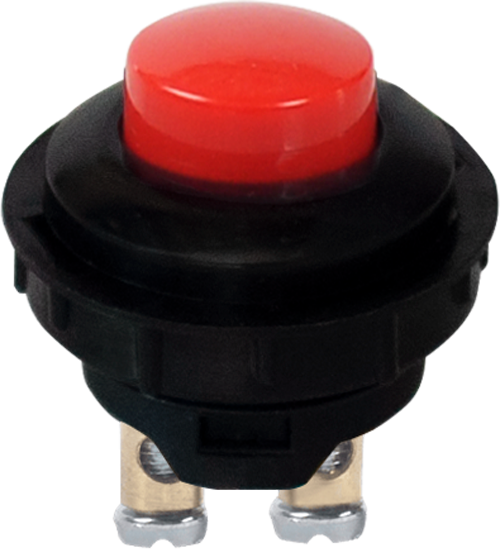 PLASTIC PUSH BUTTON M25X1 (SCREW TYPE,RED) product image