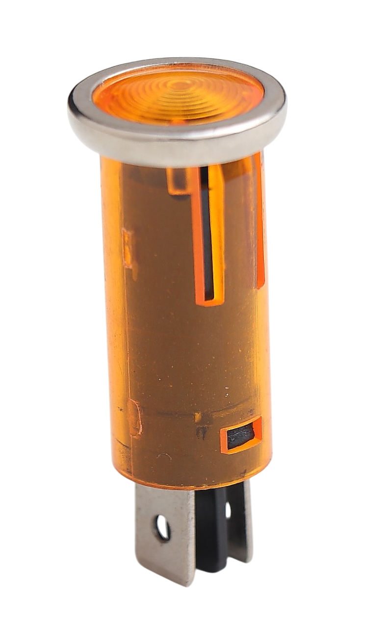 İKAZ LAMBASI 12V SARI - 1 (TERMİNALLİ, GEÇMELİ Ø12.7 MM) product image