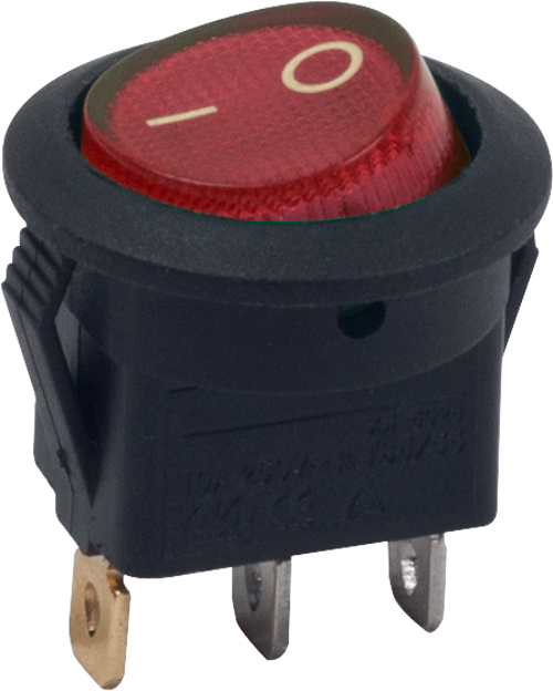 AÇ/KAPA KIRMIZI IŞIKLI YUVARLAK MİNİ ANAHTAR (12V) product image
