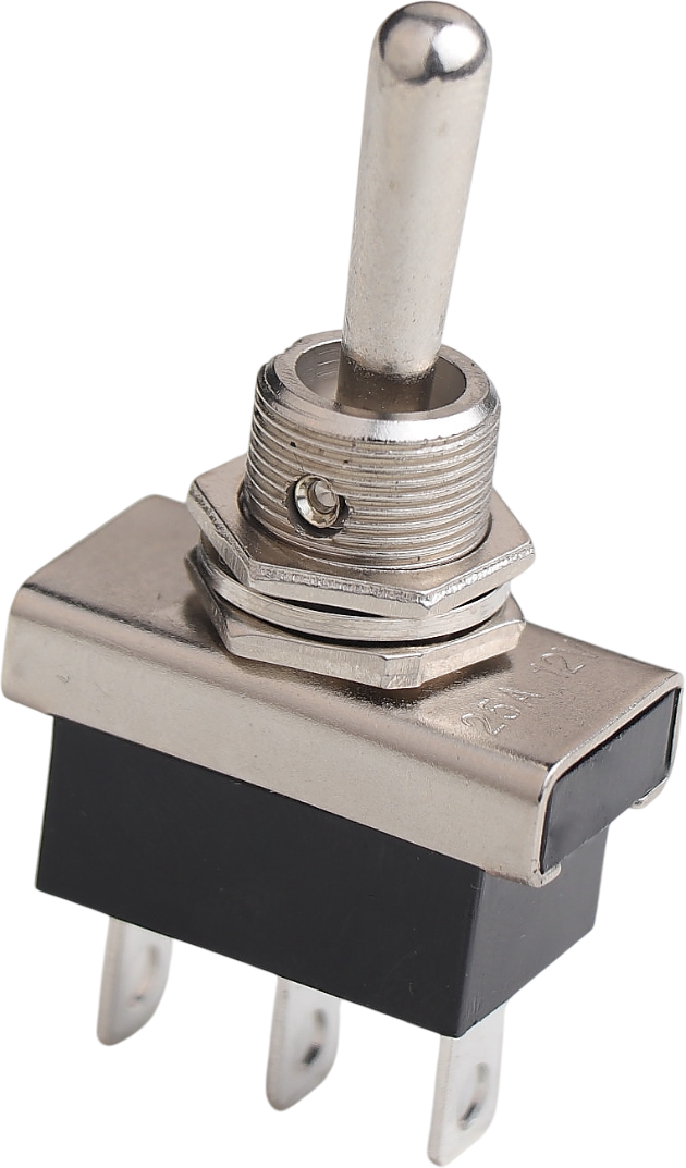 (ON)/OFF/(ON) METAL GEÇİŞ ANAHTARI (PC TERMİNALLİ, 2 TARAFA YAYLI, 3 BACAKLI) product image