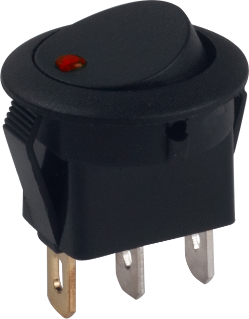 AÇ/KAPA KIRMIZI LEDLİ YUVARLAK MİNİ ANAHTAR product image