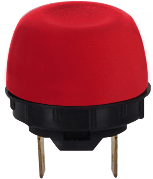 PLASTIC PUSH BUTTON M25X1 (TERMINAL TYPE,WITH RED WATERPROOF COVER ) product image
