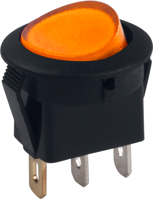 AÇ/KAPA SARI IŞIKLI YUVARLAK TUŞLU ANAHTAR  product image