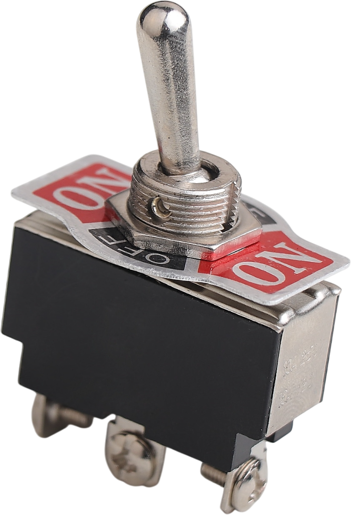 ON/OFF/(ON) METAL GEÇİŞ ANAHTARI (VİDA TERMİNALLİ, 1 TARAFA YAYLI, 3 BACAKLI) product image