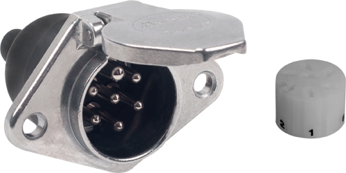 7'Lİ N TİPİ ALÜMİNYUM TIR RÖMORK PRİZİ (TERMİNALLİ VE KONNEKTÖRLÜ) product image