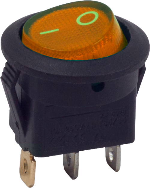 AÇ/KAPA SARI IŞIKLI YUVARLAK MİNİ ANAHTAR (12V) product image