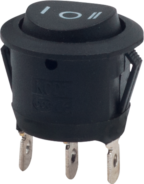 AÇ/KAPA/AÇ MİNİ TUŞLU YUVARLAK ANAHTAR (1-0-2) product image