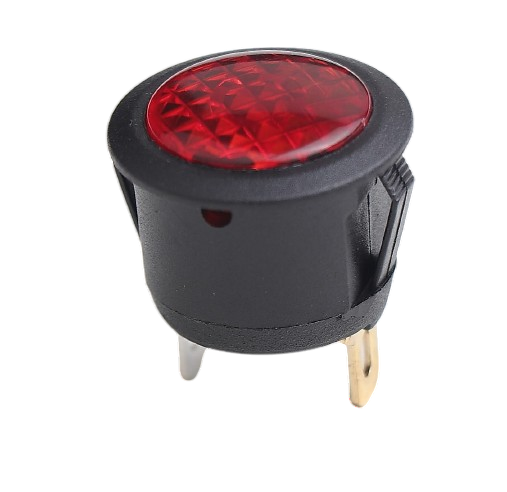 KIRMIZI İKAZ LAMBASI (TERMİNALLİ, GEÇMELİ Ø20 mm)  product image