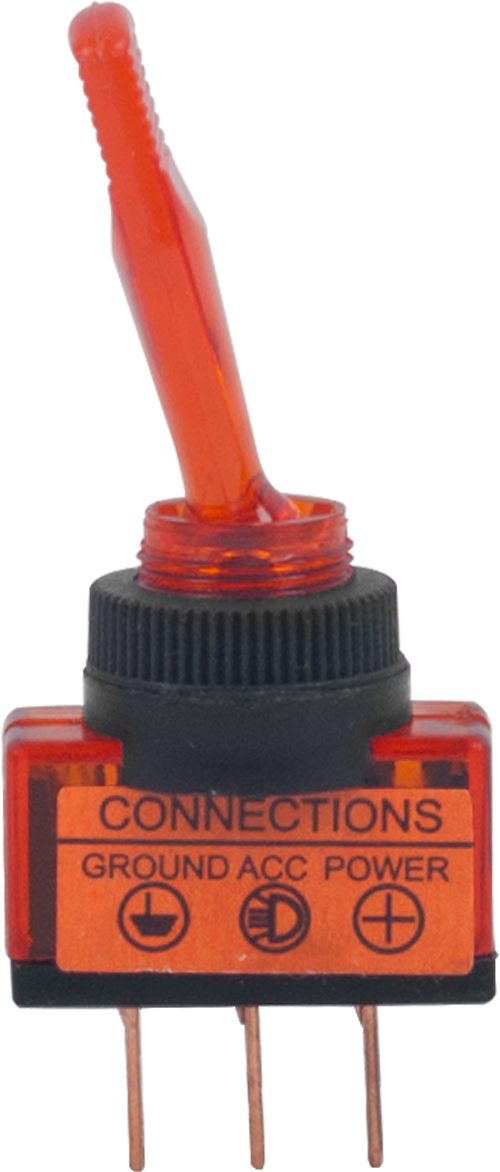 ON/OFF KIRMIZI IŞIKLI GEÇİŞ ANAHTARI (PC TERMİNALLİ, 3 BACAKLI) product image