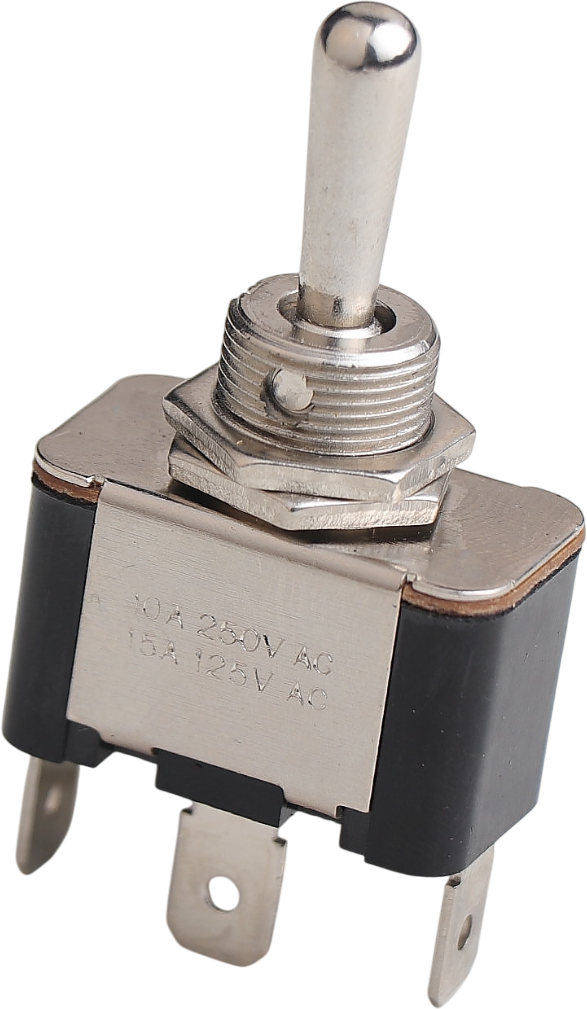 ON/OFF/(ON) METAL GEÇİŞ ANAHTARI (PC TERMİNALLİ, 1 TARAFA YAYLI, 3 BACAKLI) product image