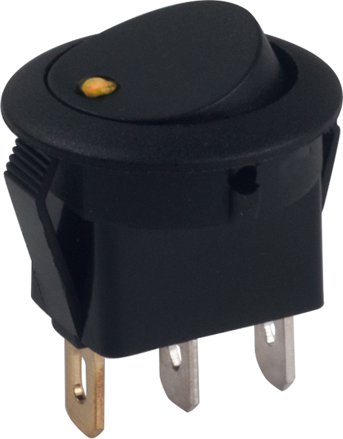 AÇ/KAPA SARI LEDLİ YUVARLAK MİNİ  ANAHTAR product image