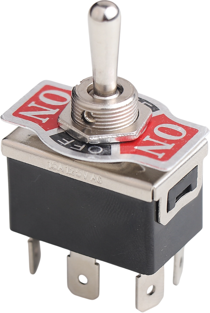 ON/OFF/(ON) METAL GEÇİŞ ANAHTARI (PC TERMİNALLİ, 1 TARAFA YAYLI, 6 BACAKLI) product image