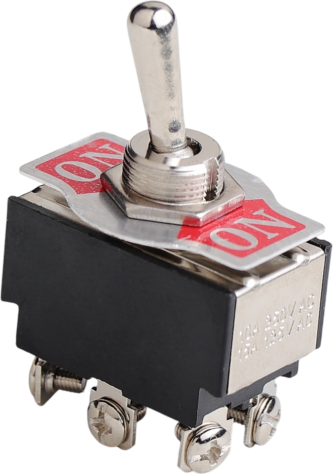 ON/ON METAL GEÇİŞ ANAHTARI (VİDA TERMİNALLİ, 6 BACAKLI) product image