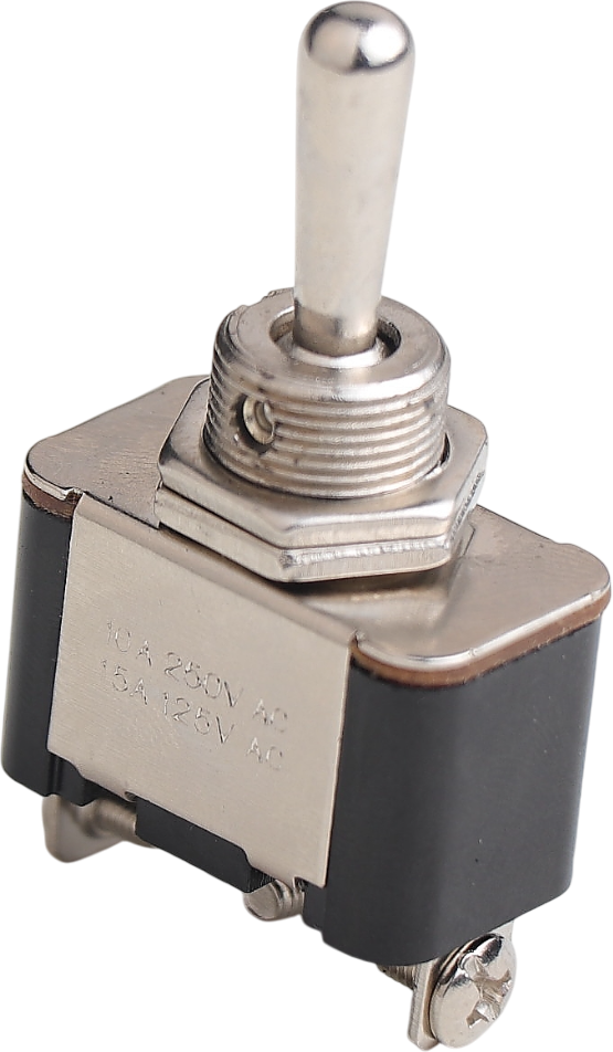 ON/OFF/(ON) METAL GEÇİŞ ANAHTARI (VİDA TERMİNALLİ, 1 TARAFA YAYLI, 3 BACAKLI) product image