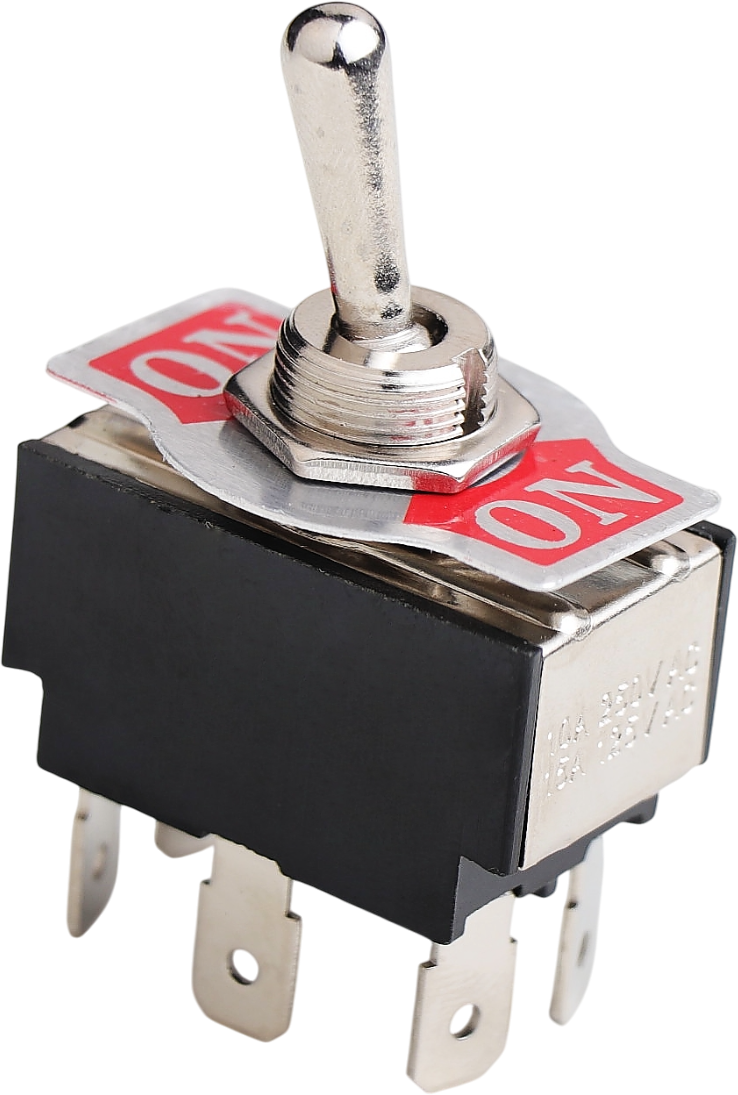 ON/ON METAL GEÇİŞ ANAHTARI (PC TERMİNALLİ, 6 BACAKLI) product image