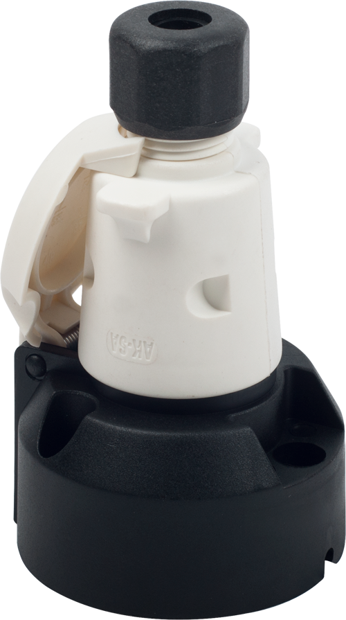 5 POLIGER S TYP KUNSTSTOFF TRAKTOR ANHÄNGER STECKER- UND BUCHSENSATZ (MİT SCHRAUBE) product image