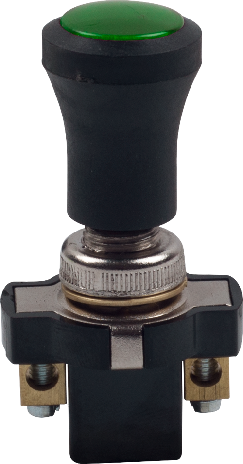 GREEN PUSH PULL SWITCH WITH WARNING LIGHT LAMP product image